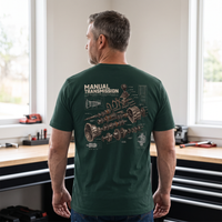 Manual Transmission Exploded Diagram Back Graphic